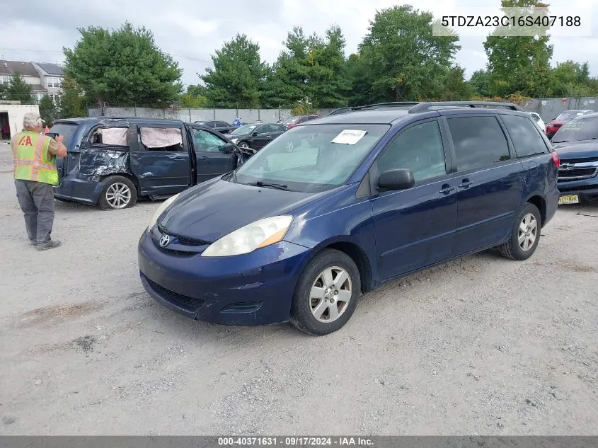 5TDZA23C16S407188 2006 Toyota Sienna Ce/Le