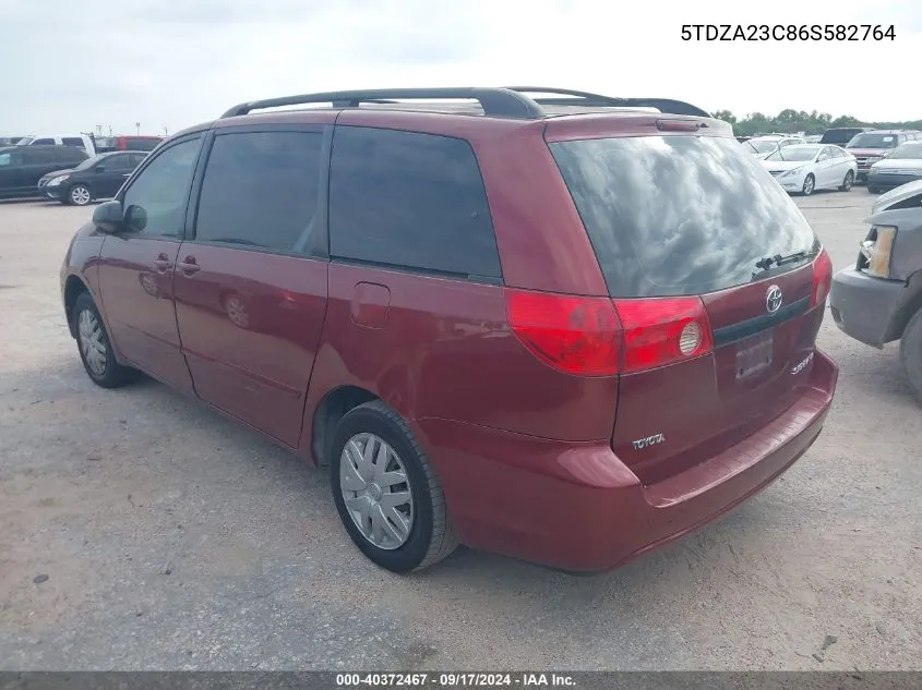 5TDZA23C86S582764 2006 Toyota Sienna Ce