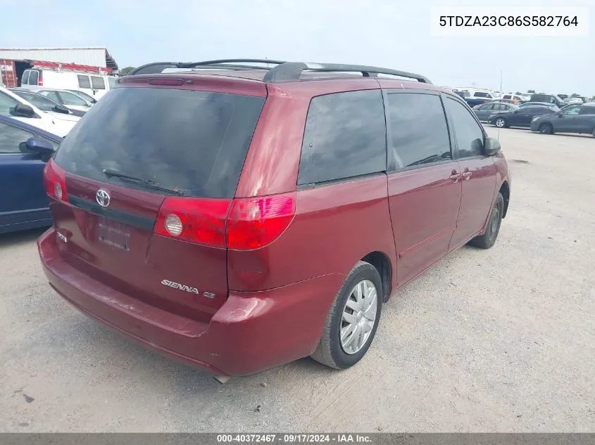 5TDZA23C86S582764 2006 Toyota Sienna Ce