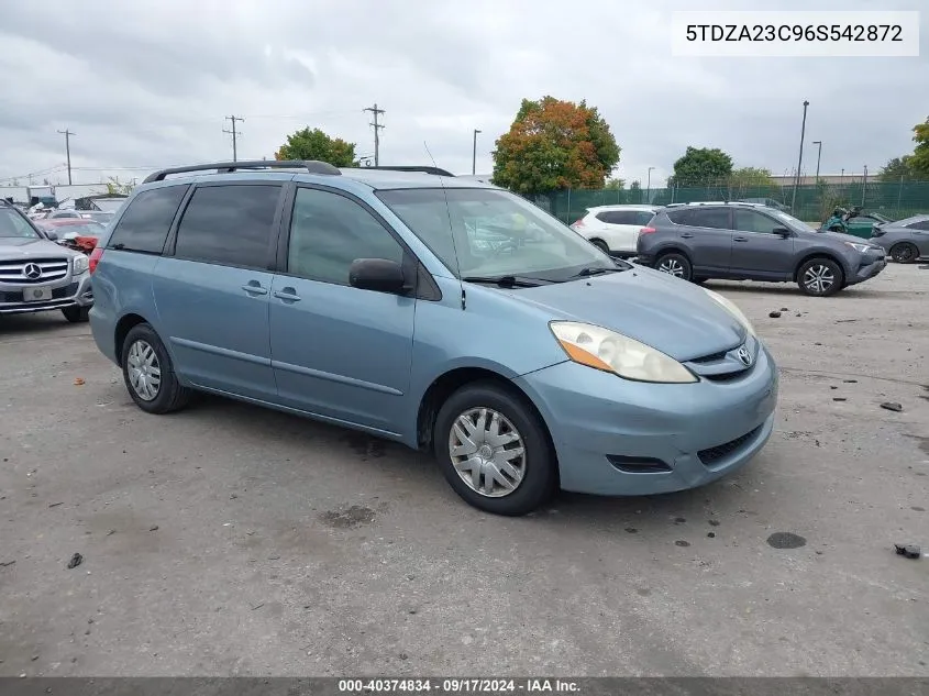 5TDZA23C96S542872 2006 Toyota Sienna Le