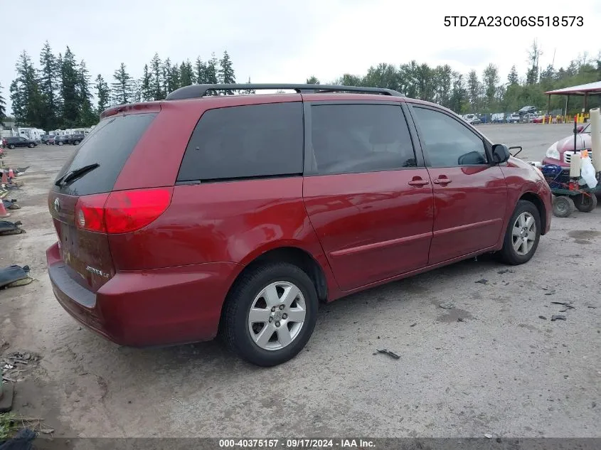 5TDZA23C06S518573 2006 Toyota Sienna Le