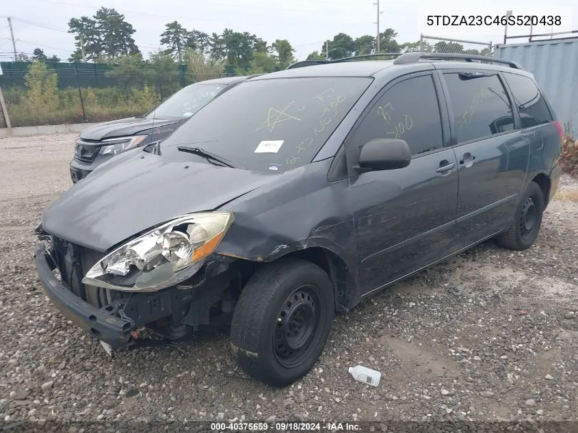 5TDZA23C46S520438 2006 Toyota Sienna Ce/Le