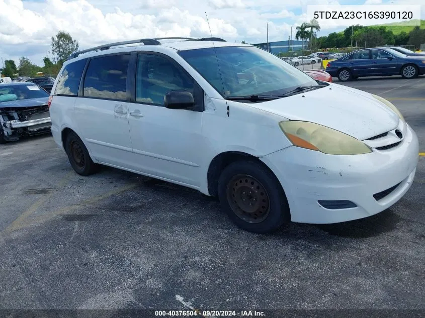 5TDZA23C16S390120 2006 Toyota Sienna Le