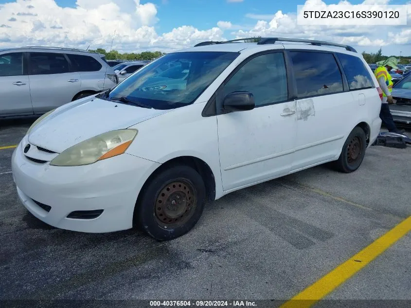 5TDZA23C16S390120 2006 Toyota Sienna Le