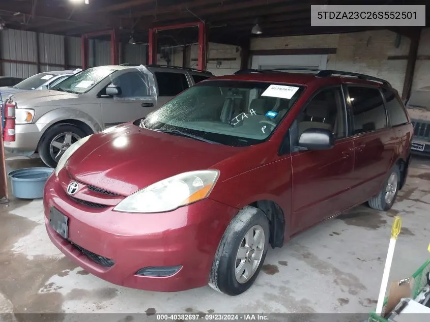 5TDZA23C26S552501 2006 Toyota Sienna Le