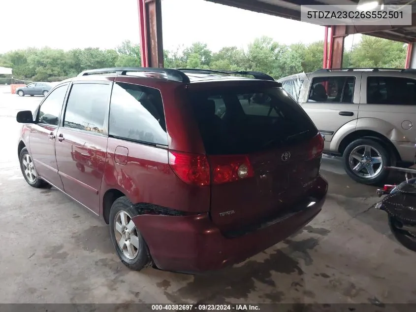 5TDZA23C26S552501 2006 Toyota Sienna Le