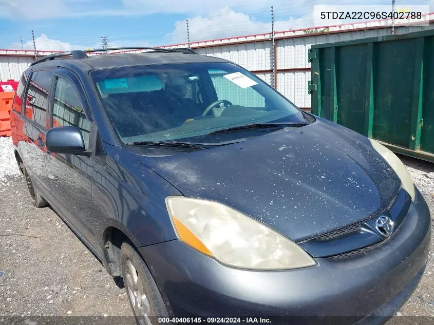 5TDZA22C96S402788 2006 Toyota Sienna Xle