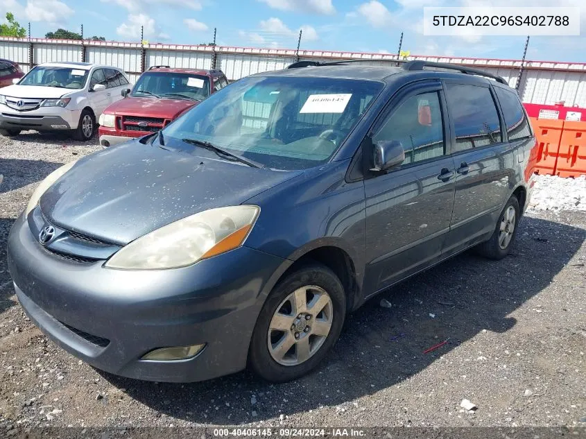 5TDZA22C96S402788 2006 Toyota Sienna Xle