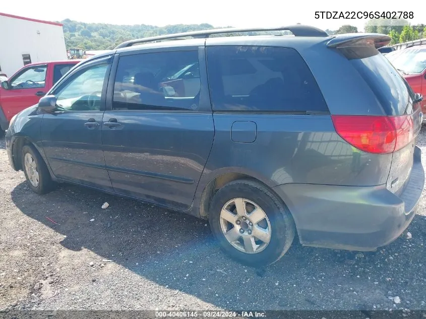 5TDZA22C96S402788 2006 Toyota Sienna Xle