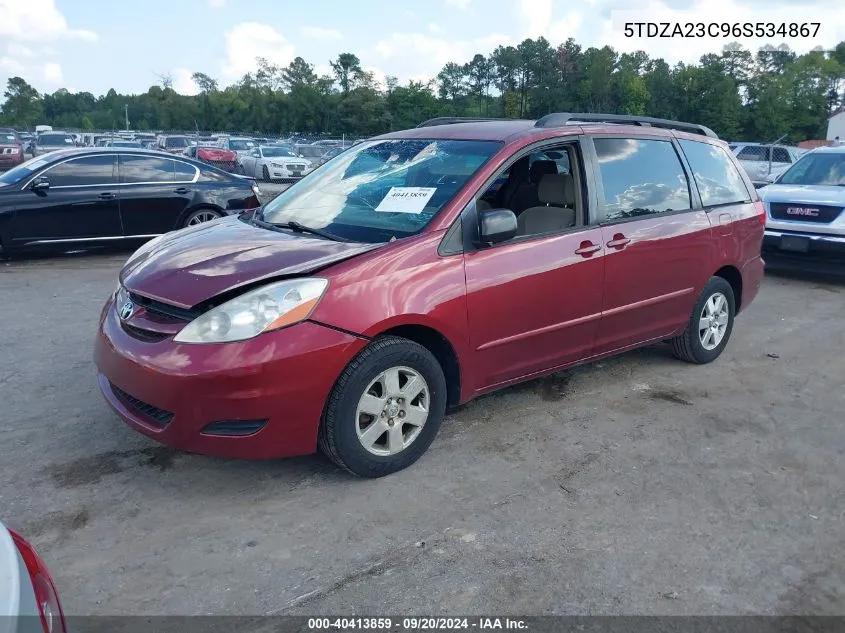 5TDZA23C96S534867 2006 Toyota Sienna Le