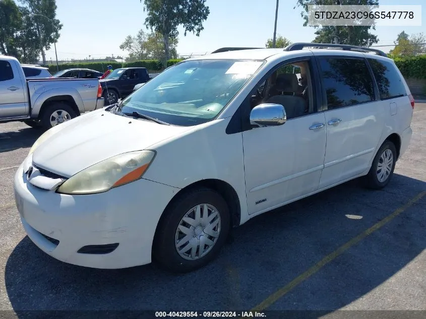 5TDZA23C96S547778 2006 Toyota Sienna Le