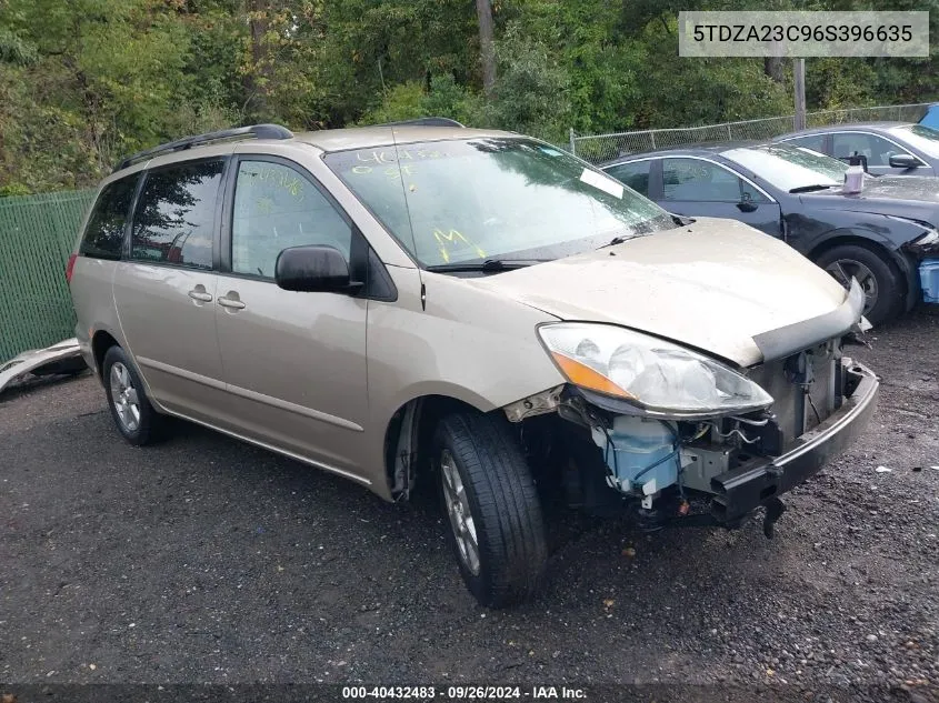 5TDZA23C96S396635 2006 Toyota Sienna Ce/Le