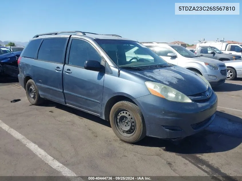 5TDZA23C26S567810 2006 Toyota Sienna Le