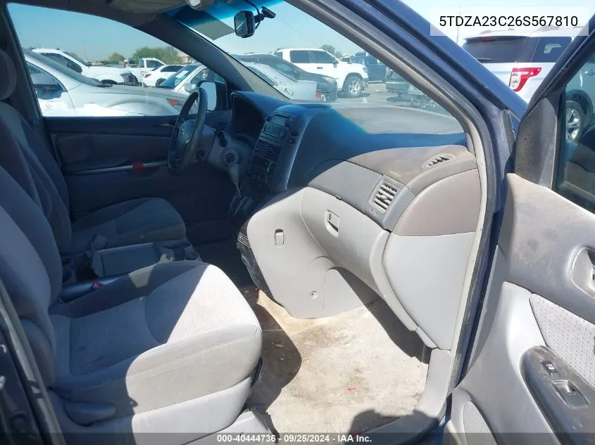 5TDZA23C26S567810 2006 Toyota Sienna Le