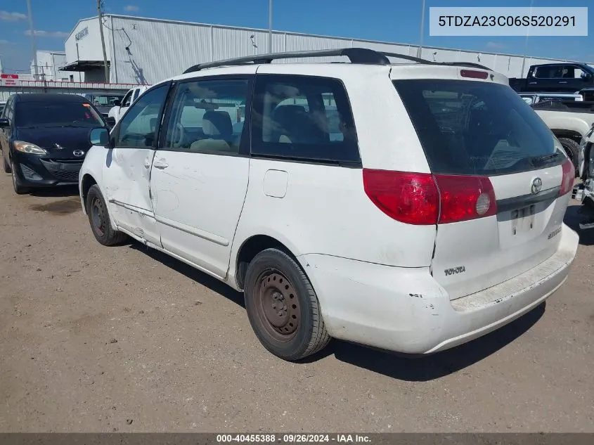 5TDZA23C06S520291 2006 Toyota Sienna Ce