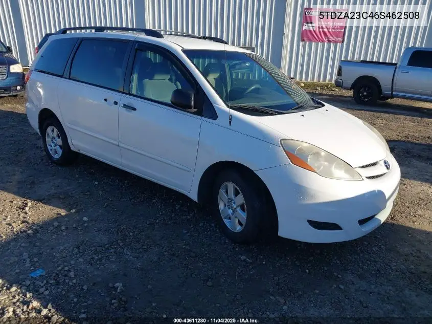 5TDZA23C46S462508 2006 Toyota Sienna Ce