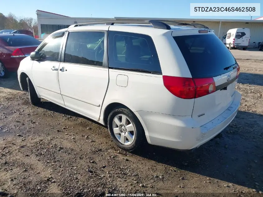 5TDZA23C46S462508 2006 Toyota Sienna Ce