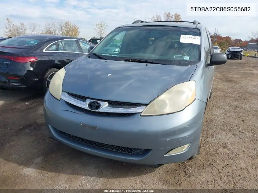 5TDBA22C86S055682 2006 Toyota Sienna Xle Limited