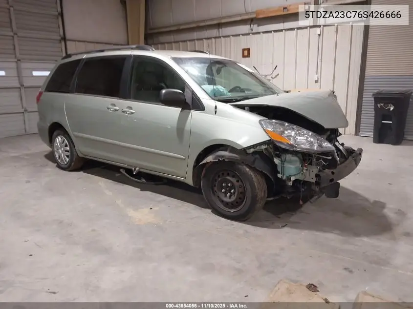 5TDZA23C76S426666 2006 Toyota Sienna Le