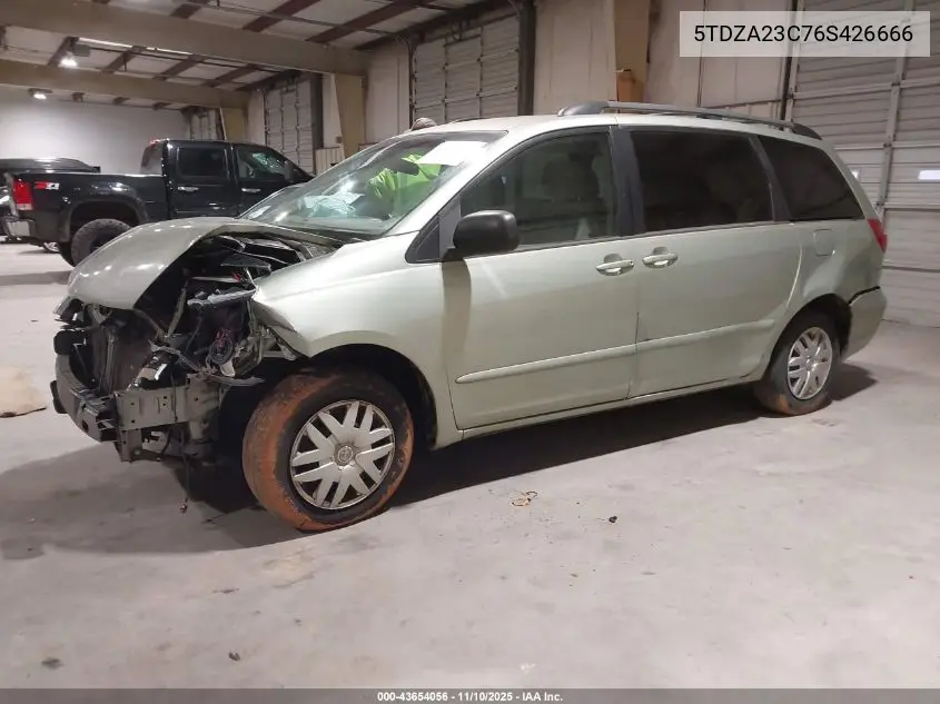 5TDZA23C76S426666 2006 Toyota Sienna Le
