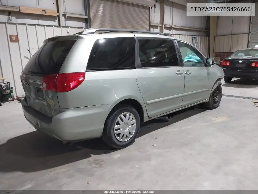 5TDZA23C76S426666 2006 Toyota Sienna Le