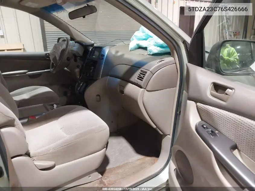 5TDZA23C76S426666 2006 Toyota Sienna Le