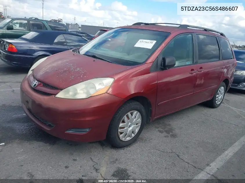 5TDZA23C56S486607 2006 Toyota Sienna Le