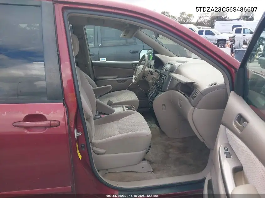 5TDZA23C56S486607 2006 Toyota Sienna Le