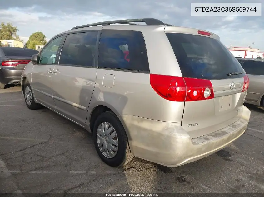 5TDZA23C36S569744 2006 Toyota Sienna Le