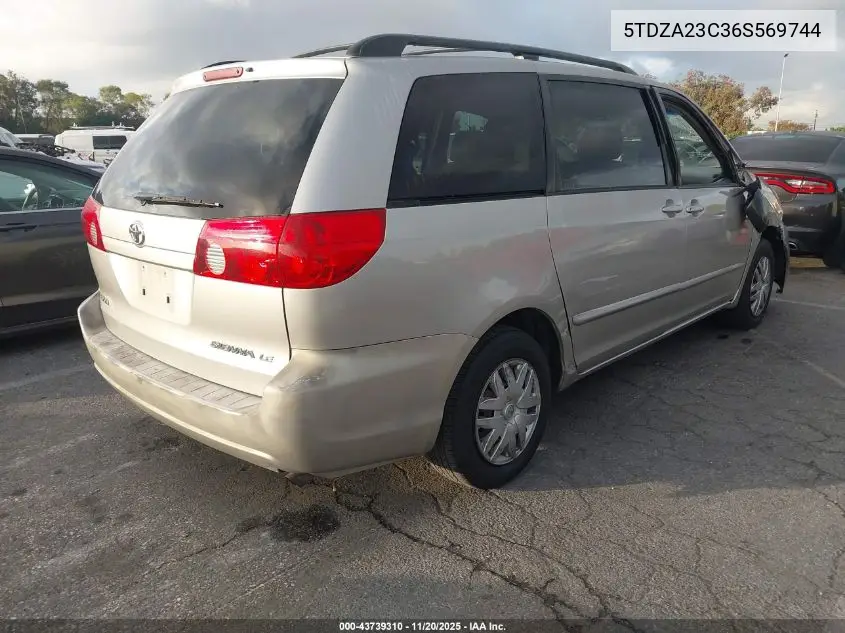 5TDZA23C36S569744 2006 Toyota Sienna Le
