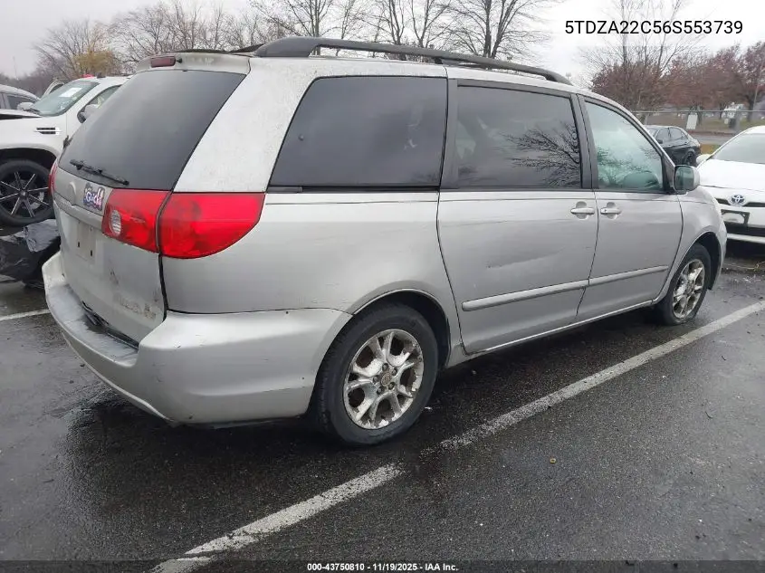 5TDZA22C56S553739 2006 Toyota Sienna Xle