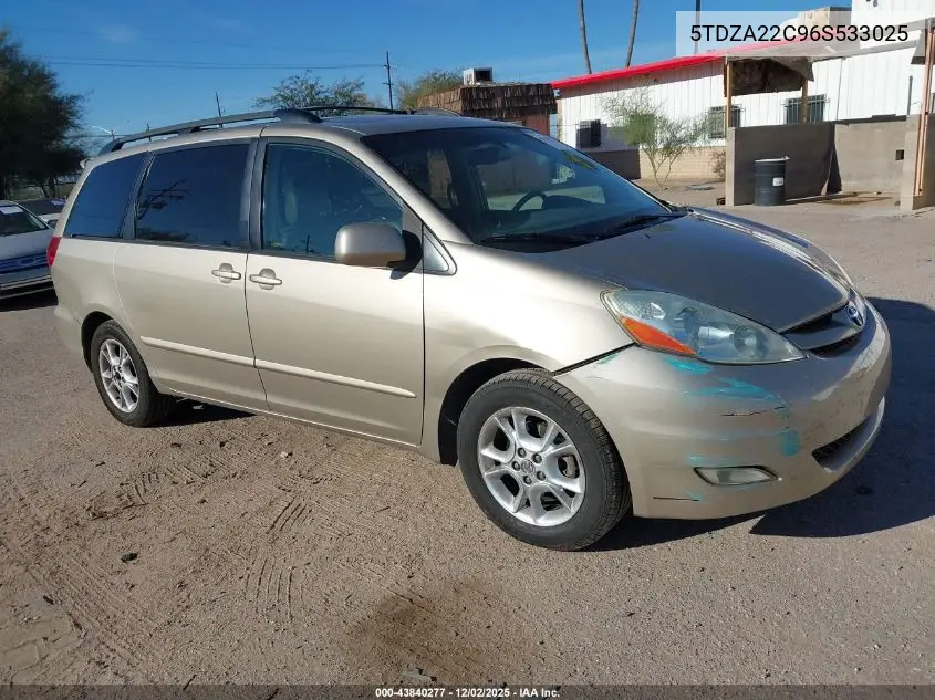 5TDZA22C96S533025 2006 Toyota Sienna Xle