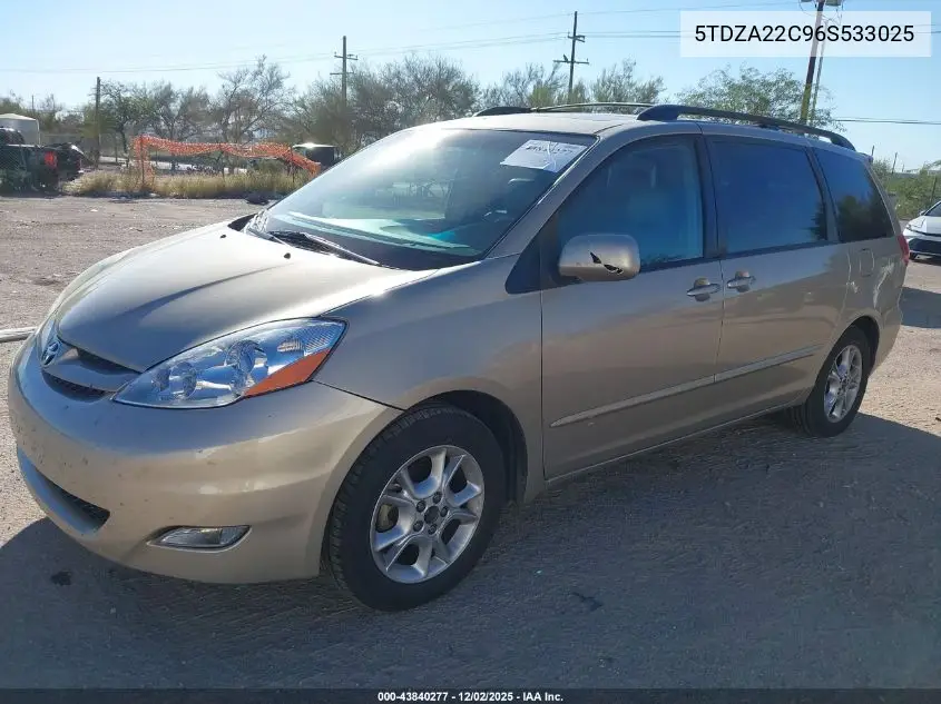 5TDZA22C96S533025 2006 Toyota Sienna Xle