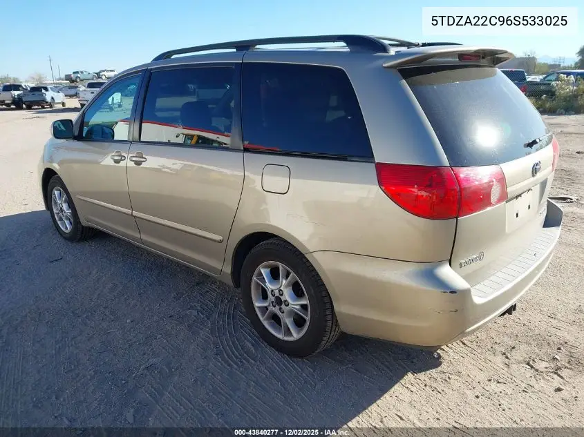 5TDZA22C96S533025 2006 Toyota Sienna Xle
