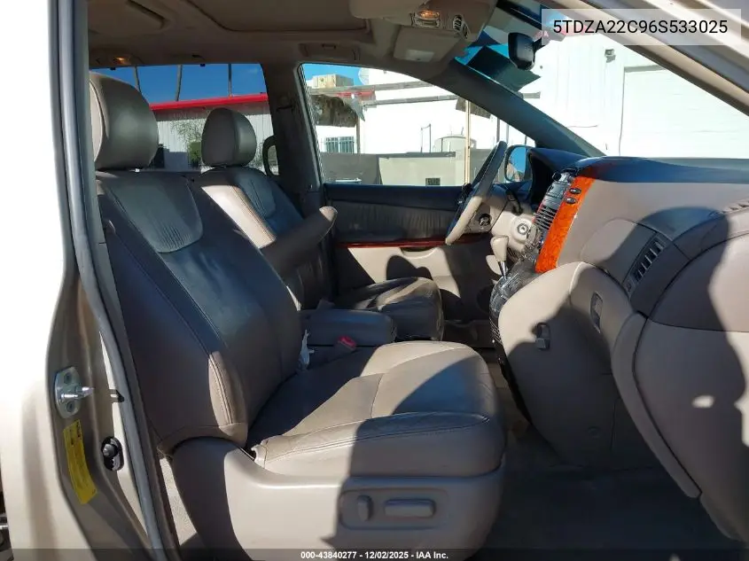 5TDZA22C96S533025 2006 Toyota Sienna Xle