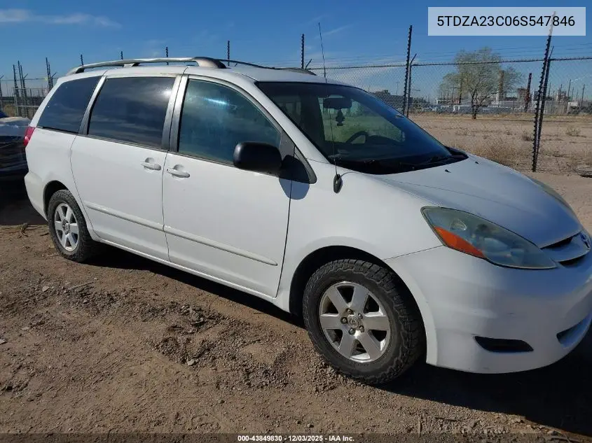 5TDZA23C06S547846 2006 Toyota Sienna Le