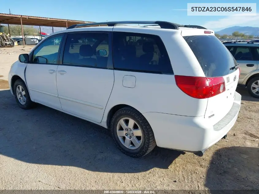 5TDZA23C06S547846 2006 Toyota Sienna Le