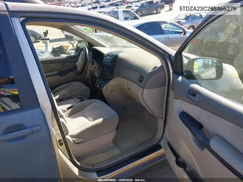 5TDZA23C26S466279 2006 Toyota Sienna Le