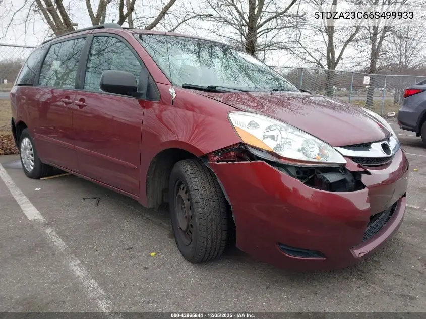 5TDZA23C66S499933 2006 Toyota Sienna Ce