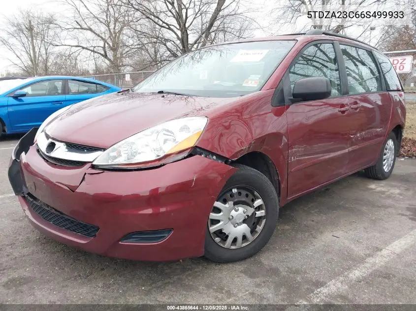 5TDZA23C66S499933 2006 Toyota Sienna Ce
