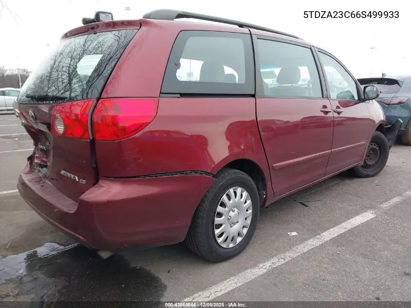 5TDZA23C66S499933 2006 Toyota Sienna Ce