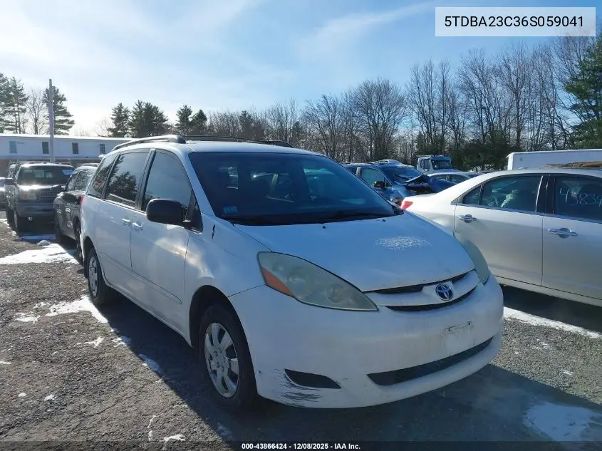 5TDBA23C36S059041 2006 Toyota Sienna Le