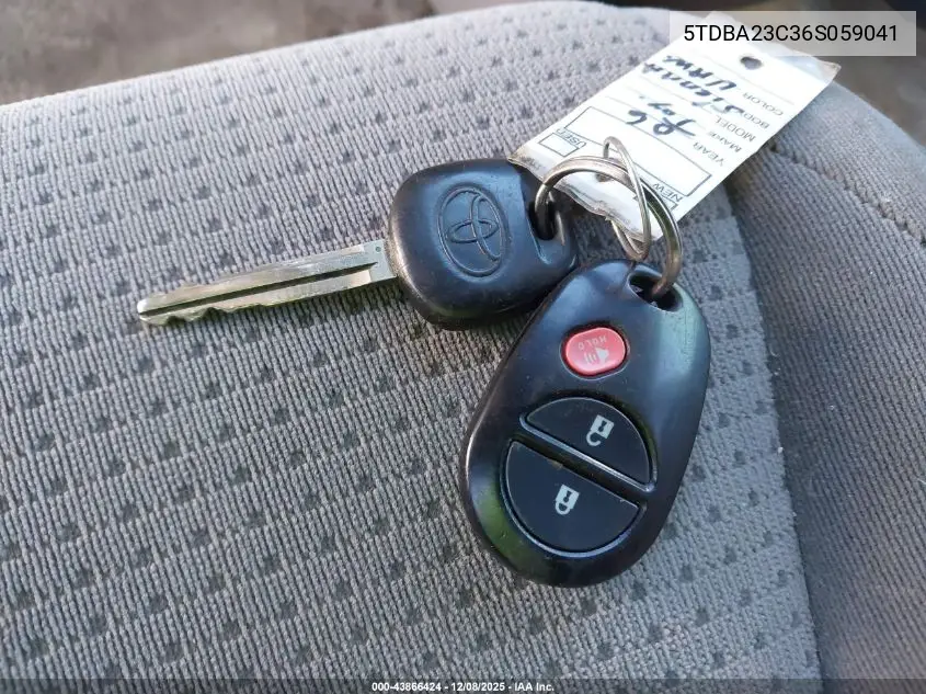 5TDBA23C36S059041 2006 Toyota Sienna Le