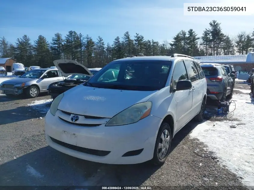 5TDBA23C36S059041 2006 Toyota Sienna Le