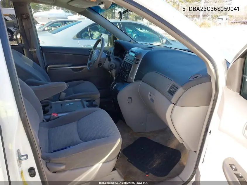 5TDBA23C36S059041 2006 Toyota Sienna Le