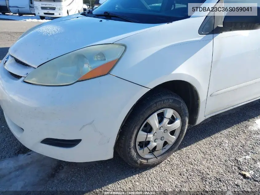 5TDBA23C36S059041 2006 Toyota Sienna Le