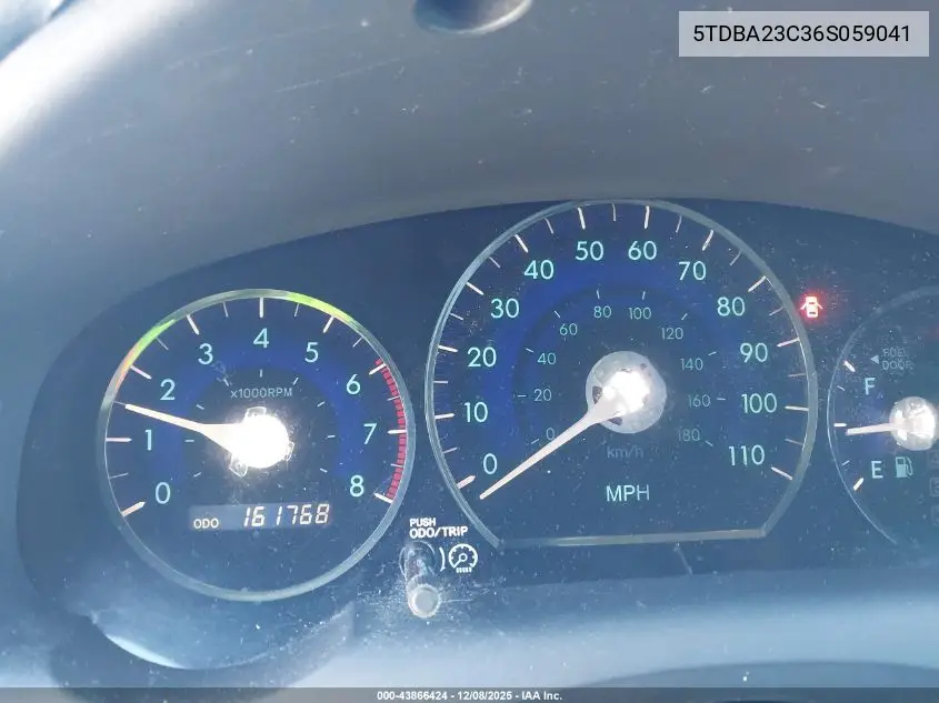 5TDBA23C36S059041 2006 Toyota Sienna Le