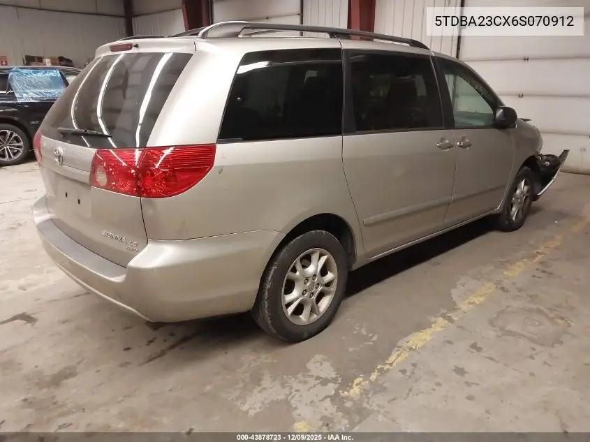 5TDBA23CX6S070912 2006 Toyota Sienna Le