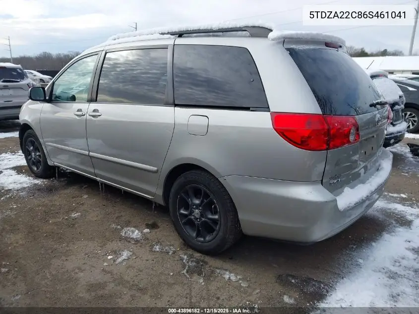 5TDZA22C86S461041 2006 Toyota Sienna Xle