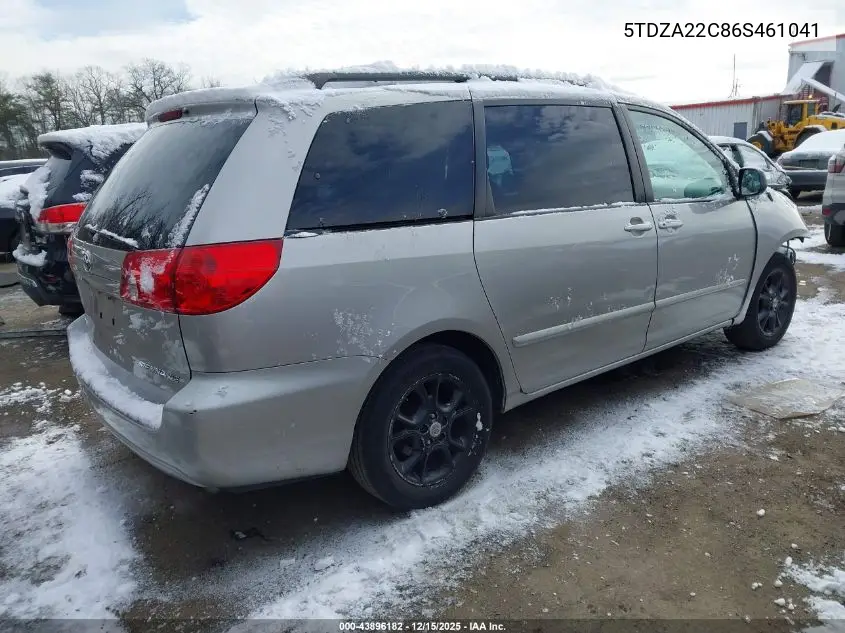 5TDZA22C86S461041 2006 Toyota Sienna Xle